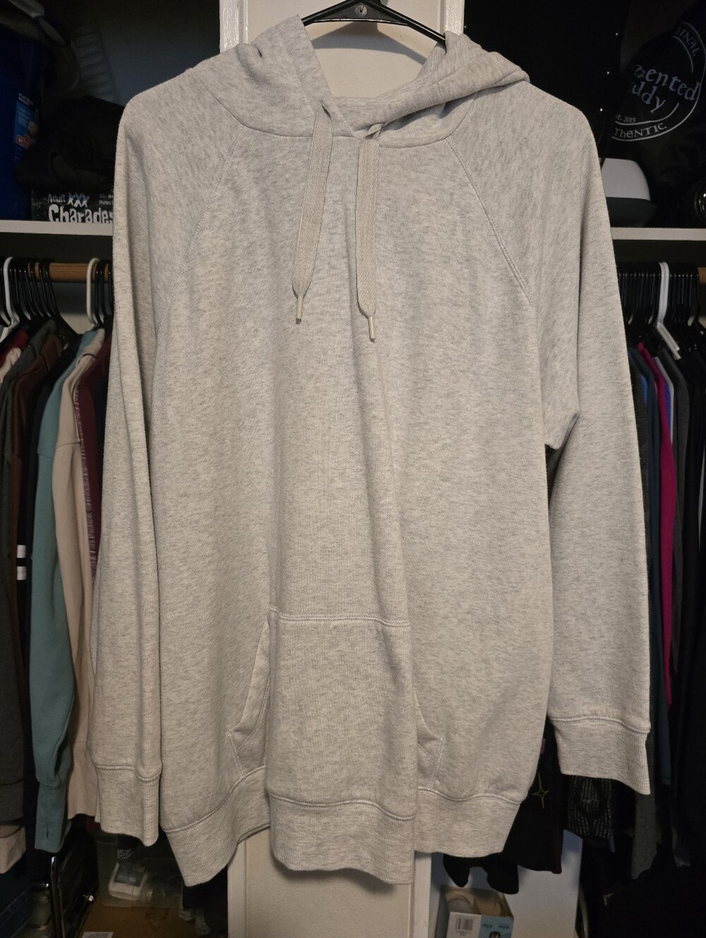 Torrid NWOT Light Heathered Gray Fleece Pullover Hoodie